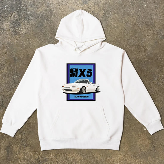 Hooded Hoodie Car Creative Modification Culture Oversize Autumn and Winter Men and Women Pure Cotton Long-sleeved Coat